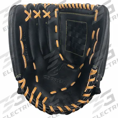 CHAMPION SPORTS Fielder's Glove: Black, Nylon, Right-Handed, Adult Large - Baseball Gloves