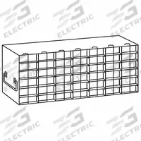 Upright Freezer Rack: 25 7/8 in Overall Lg, 5 3/4 in Overall Wd, Stainless Steel, Handles (MPN 0440242). Key specifications — Includes: Handles; Material: Stainless Steel; Product Type: Upright Freezer Rack; Brand: COLE-PARMER.