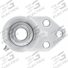 NTN 3 Bolt Flange Bearing: Radial Ball, 1 3/16 in Bore, Polymer, Set Screws, 3 in Lg, 1 41/64 in Wd (MPN ZUCFBL206-19). Key specifications — Bore Type: Cylindrical; Brand: NTN; Lubricant Material: FDA/USDA-H1 Solid Grease; Mounting Bolt Size: 7/16 in; System of Measurement: Inch; Included Bearing Cap: None.