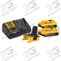 DEWALT Battery Adapter Kit: Single-Port Charging, For 18V DC/20V DC, 2 Ah Charged in 1-Hour, 120V AC (MPN DCA2203C). Key specifications — attr1255775: Standard; attr1255810: 20V DC; attr1255811: (1) 12V/20V; attr1255812: 120V AC.