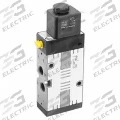 AVENTICS Solenoid Air Control Valve: Five-Way / Three-Position, Female 1/4 in NPT, 1/4 in NPT, Spool (MPN R432016584). Key specifications — attr1078830: Die Cast Zinc; attr1078874: Solenoid Return; attr1078854: Normally Open/Normally Closed.