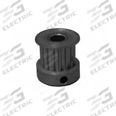 DAYTON Timing Pulley: Curvilinear, Fixed, For 9 mm Belt Wd, 10 Teeth, 3 mm Pitch, Aluminum (MPN 10-3M09-6CA2). Key specifications — Brand: DAYTON; Finish: Clear Anodized; For Belt Series: Powerhouse®.