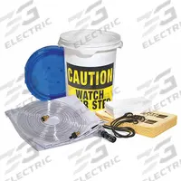 PIG Leak Diverter Tarp Kit: 5 ft Lg, 5 ft Wd, Straps Leak Diverter Mounting, Polyester/PVC, Clear (MPN TLS667-TR). Key specifications — Diverter Material: PVC; Diverter Color: Clear; Leak Diverter Mounting Style: Straps; Brand: PIG.