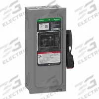 SCHNEIDER Safety Switch: Fusible, 30 A, Single Phase, 240V AC, Galvanized Steel, Indoor (MPN VH221N). Key specifications — Brand: SCHNEIDER.