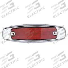 MAXXIMA Clearance Marker Light: Clearance Light, LED, Oval, Surface Mount, Red, Hole, Pigtail, IP67 (MPN M20332R). Key specifications — Lens Color: Red; Brand: MAXXIMA; Electrical Connection: Pigtail; Lighting Technology: LED; Mount Type: Hole; SAE Lens Code: P2.