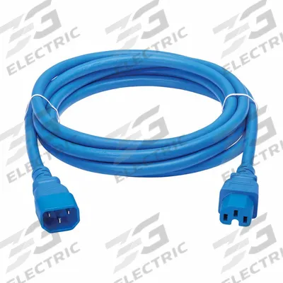 EATON TRIPP LITE Power Cord: 10 ft Lg, 3/14, Non-NEMA Plug, C14 Plug, Non-NEMA Receptacle - Electronic Equipment Power Cords