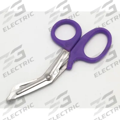 MEDI-FIRST Utility Scissors: Scissors, Stainless Steel, Rounded, Plastic - Trauma Shears