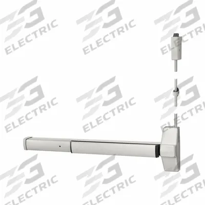 CORBIN RUSSWIN Surface Vertical Rod: 36 in Max Door Wd - Surface Vertical Rod Push Bars
