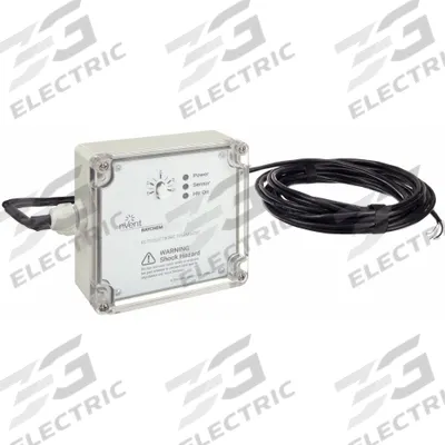 RAYCHEM Line Volt Electronic Tstat: Heat Only, Heat-Off, 30° to 110°F, Exposed Dial/Push Buttons - Analog Thermostats