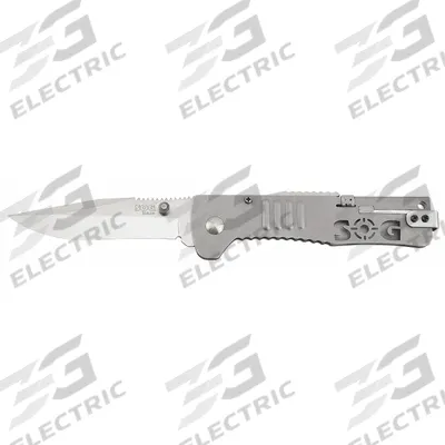 SOG Folding Knife: 3 1/4 in Blade Lg, 4 1/4 in Closed Lg, 7 1/2 in Overall Lg - Assisted-Opening Folding Knives