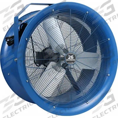 PATTERSON Fan Head: 26 in Blade Dia, 1 Speeds, 115/208 to 230V AC, 1 hp Motor - High-Velocity Industrial Fan Heads