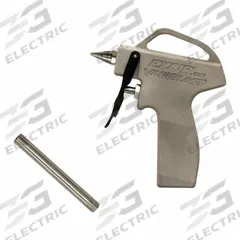 EXAIR Safety Air Gun with extension: Ergonomic Grip, Cast Aluminum, 1/4 in Female NPT, Straight (MPN 1680SS-12). Key specifications — attr1328526: Cast Aluminum; attr1328500: 1010SS Air Nozzle; attr1328508: EXAIR; attr1328515: No; attr1328533: Yes.