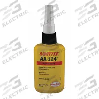 LOCTITE Acrylic Adhesive: AA 324, Activator Cured, 50 mL, Bottle, Amber, Thick Liquid (MPN 88478). Key specifications — Series: AA 324; Cured Color: Amber.