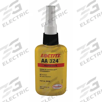 LOCTITE Acrylic Adhesive: AA 324, Activator Cured, 50 mL, Bottle, Amber - Activator-Cured Acrylic Bottles & Syringes