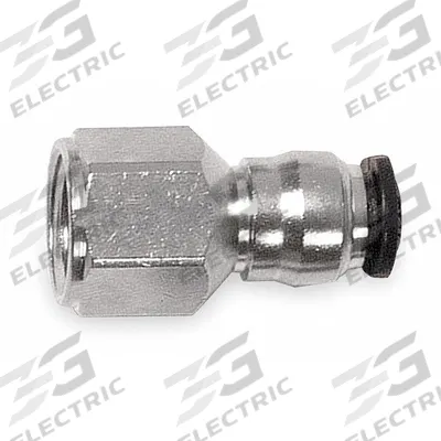 AIGNEP USA Push-Fit Adapter Fitting: 10 mm OD x 1/2 in Pipe Size, Push-to-Connect x FBSPP - Nickel-Plated Brass Tube Fittings