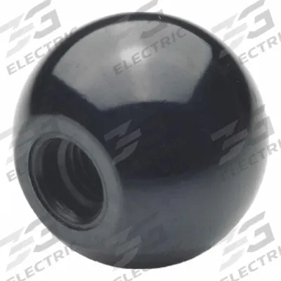 JW WINCO Ball Knobs: Ball, Plastic, M5 Thread, 7.5 mm Thread Lg - Ball Knobs with Threaded Hole