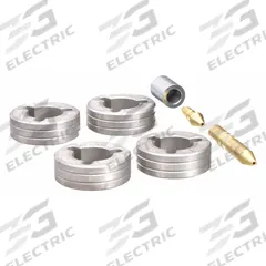 MILLER ELECTRIC Drive Roll & Inlet/Intermediate/Antiwear Guide Kit, 4-Roll, 3/64 in, V-Groove (MPN 151027). Key specifications — For Welder Series: Pipeworx 400; For Wire Feeder Series: D-74 MPa Plus; For Wire Type: Solid; Brand: MILLER ELECTRIC; Manufacturer Part Number: 151027.
