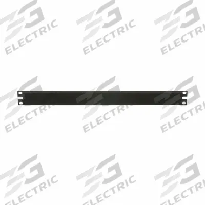 PANDUIT Flat Rack Filler Panel: 1 Rack Units, 19 in Overall Wd, 1 3/4 in Overall Ht - Blank Filler Panels