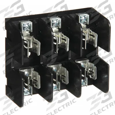MERSEN Fuse Block: Open Block Design, 3 Pole, 600 V AC, Box Lug - Fuse Blocks for UL Class T Fuses