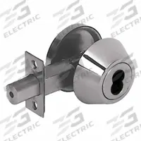TELL MANUFACTURING Single Cylinder Deadbolt: Cylindrical, Core Not Included, Interchangeable Core (MPN DB2060-IC-32D). Key specifications — Brand: TELL MANUFACTURING; Cylinder Core Type: Interchangeable Core Cylinder; Finish: Satin Stainless Steel; Keyway Type: Schlage C; Includes Core: Core Not Included.