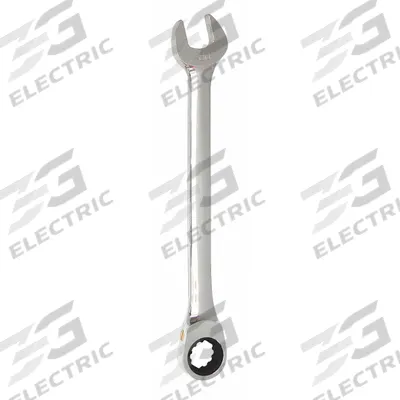 WESTWARD Combination Wrench: Alloy Steel, Chrome, 21 mm Head Size, 10 3/4 in Overall Lg - Metric Spline Ratcheting Combination Wrenches