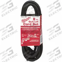 MILWAUKEE Power Tool Cord: For 0244-1/1107-6, 4Z371/5XV32/6KW90/6KW91/6Z324 (MPN 48-76-4008). Key specifications — attr314587: 0244-1; attr424380: Power Tool Cord; attr325165: MILWAUKEE.