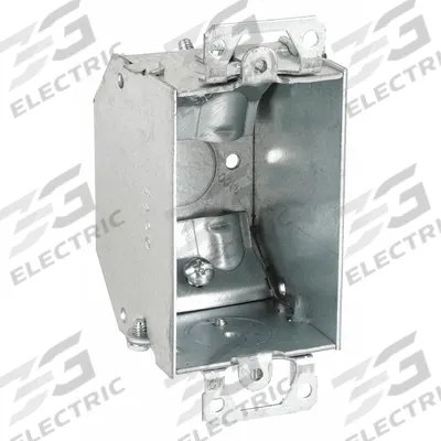 RACO Electrical Box: Steel, Steel Material & Nominal Size, 1 Gangs, 2 1/4 in Box Dp - Cut-In Electrical Boxes