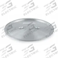 VOLLRATH Sauce Pan Cover: 7 qt Compatible Pot Capacity, Aluminum, NSF Certified (MPN 7347C). Key specifications — NSF Certified: Yes; Body Material: Aluminum; Brand: VOLLRATH; Handle Material: Aluminum; Handle Type: Riveted; Material: Aluminum.