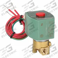 REDHAT Solenoid Valve: 2-Way, Normally Closed, 1/8 in Pipe Size, 110V AC/120V AC, High Flow (MPN 8262H002). Key specifications — Pipe Size: 1/8 in; Voltage: 120V AC; Brand: REDHAT; Coil Enclosure: Watertight.
