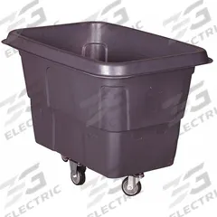 GRAINGER Cube Truck: 20 cu ft, 500 lb, 48 1/2 in L x 36 in W x 37 1/2 in H, (2) Rigid/(2) Swivel (MPN 36FK99). Key specifications — Manufacturer Part Number: 36FK99; Brand: GRAINGER; Caster/Wheel Configuration: (2) Rigid; Color: Gray.