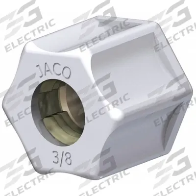 JACO Gripper Nuts: 1/2 in OD Size, Compression, Polypropylene - Polypropylene Compression Tube Fittings