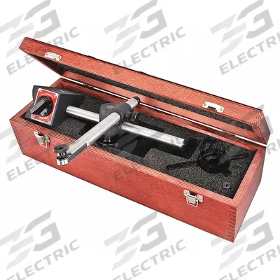 STARRETT Magnetic-Base Indicator Holder: Magnetic-Base Indicator Holder, Rigid Arm - Magnetic Base Indicator Holders