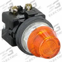 EATON Pilot Light: 30 mm Panel Mounting Size, Amber, LED, 120 V AC/DC Max Volt Rating (Supply) (MPN HT8HFAF7). Key specifications — Series: HT800; Brand: EATON; Includes Push-To-Test: No Push-To-Test Included.