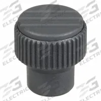 Hand Knob: Knurled, Plastic w/ SS Thread, M4 Thread, 10 mm Thread Lg, 21 mm Dia, Gray (MPN K0247.0104). Key specifications — Brand: KIPP; Color: Gray.