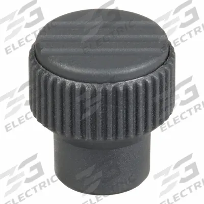 KIPP Hand Knob: Knurled, Plastic w/ SS Thread, M4 Thread, 10 mm Thread Lg, 21 mm Dia - Knurled Knobs with Threaded Hole