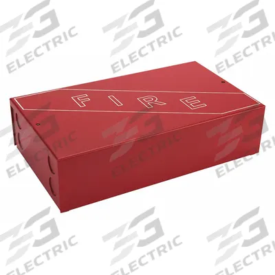 EDWARDS SIGNALING Mounting Cabinet: 8 in Overall Ht, 14 in Overall Lg, Red - Mounting Brackets for Fire Alarm Systems
