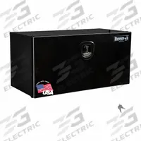 BUYERS PRODUCTS Underbody Truck Box: Underbody Truck Box, Single Drop-Down Door Door, Black, Smooth (MPN 1706980). Key specifications — Color: Black; Brand: BUYERS PRODUCTS; Lock Type: Keyed.
