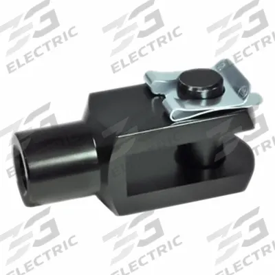 JW WINCO Clevis Rod Ends: Aluminum, Black Anodized, M10 Tap Size, Right Hand - Wear-Resistant Aluminum Clevis Fork Joints