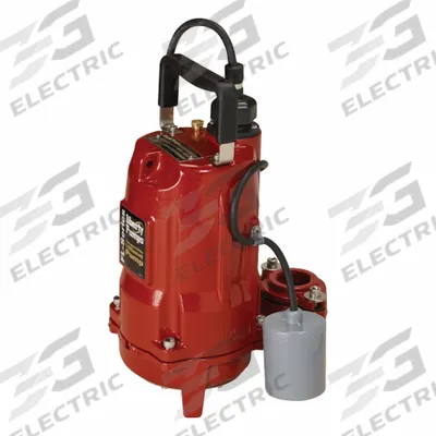 LIBERTY PUMPS Effluent Pump: 208 to 230V AC, Single Phase, 89 gpm Flow Rate @ 10' of Head - General Purpose Effluent Pumps