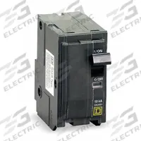SQUARE D Miniature Circuit Breaker: 15 A, 120/240V AC, Single Phase, 22kA at 120/240V AC, 2 Poles (MPN QO215VH). Key specifications — Phase: Single; Amps: 15 A; AC Voltage Rating: 120/240V AC; Max. AIR Rating: 22kA at 120/240V AC; For Use With: QO Load Centers and NQ Panelboards; Brand: SQUARE D.