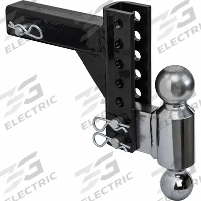 BUYERS PRODUCTS Dual Ball Hitch: Class 4, 2 in Compatible Ball Shank Dia - Adjustable Hitches