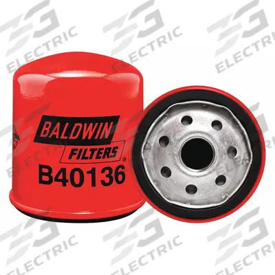 BALDWIN FILTERS Oil Filter: B40136, 3/4"-16 Thread Size, 3 1/2 in Overall Ht - Spin-On Oil Filters