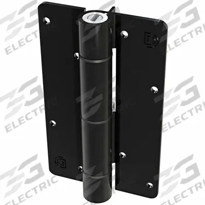 KWIKFIT Spring Hinge: Aluminum, 5 3/4 in Leaf Ht, 1 1/2 in Leaf Wd - Gate Hinges
