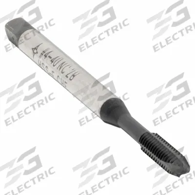 CLEVELAND Spiral Point Tap: #4-40 UNC, 2B, 3 Flute, Plug Chamfer - Spiral-Point Taps for Steel & Stainless Steel