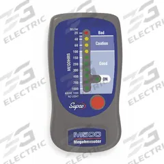 SUPCO Megohmmeter: 20 megaohm to 1 gigohm, CAT I, Digital, No Output, Test Volt 500V DC (MPN M500). Key specifications — IP Rating: Not Rated; Test Voltage: 500V DC; Brand: SUPCO.