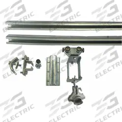 DAYTON Festoon System Kit: C-Rail, 80 ft – 80 ft, 108 ft Min Cable/Hose Required, Round (MPN 7CZ53). Key specifications — Brand: DAYTON; Compatible Cable Type: Round; Included Components: Lead Cars; Track Type: C-Rail.
