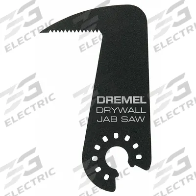 DREMEL Oscillating Tool Blade: 1 7/8 in Blade Wd, 3 1/4 in Overall Lg, Plunge Cutting - Open-Back Universal OIS Mounted Blades