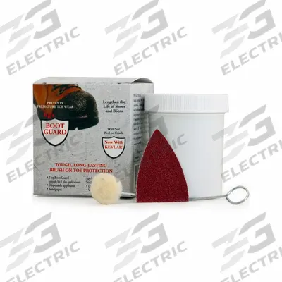 KGS BOOT GUARD KG'S BOOT GUARD Brush-On Protectant: 351, Brown, Polyurethane, 2 oz Size - Brush-On Boot Toe-Guards