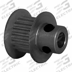 DAYTON Timing Pulley: Modified Curvilinear, Fixed, For GT Timing Belt Section, For 6 mm Belt Wd (MPN 19-2P06-6FA2). Key specifications — Brand: DAYTON; Finish: Clear Anodized; For Belt Series: Powerhouse®.