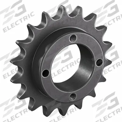 TSUBAKI Sprocket: For 50 Chain, 18 Teeth, 3.599 in Pitch Dia, 3.92 in Outside Dia - Size 50 Bushed-Bore Roller Chain Sprockets